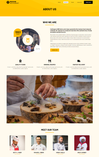 Mexican Restaurant Template About